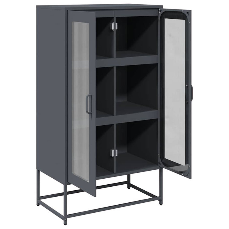 Highboard 68X39x123 Cm Steel, Anthracite