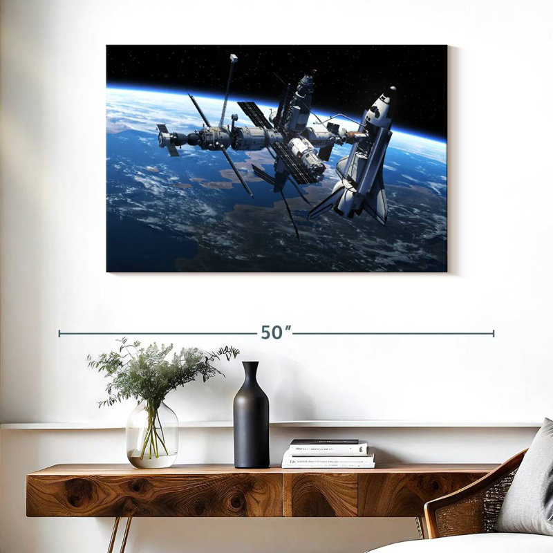 Oberle Space Station, 26" H x 39" W