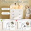 Grande commode 4 tiroirs avec lumière DEL et chargement USB, commode verticale moderne pour chambre à coucher, placard, entrée, chambre de bébé, salon-2017992134