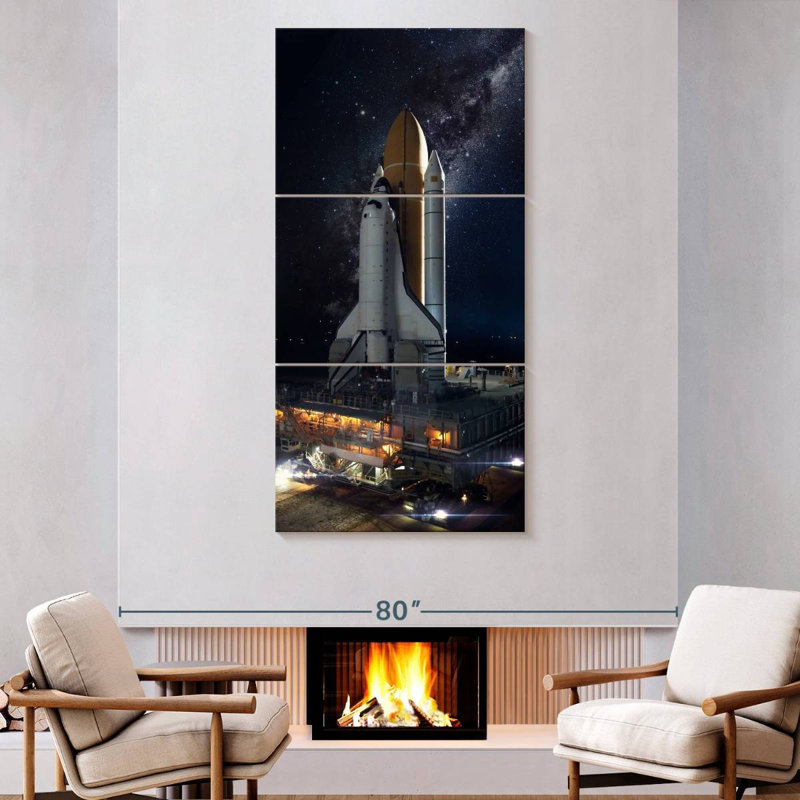 Space Shuttle, 80" H x 39" W
