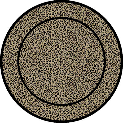 Tapis noir / beige Edmont