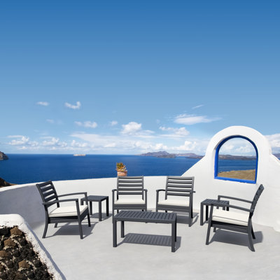 Quadis 4 - Person Patio Conversation Set with Cushions