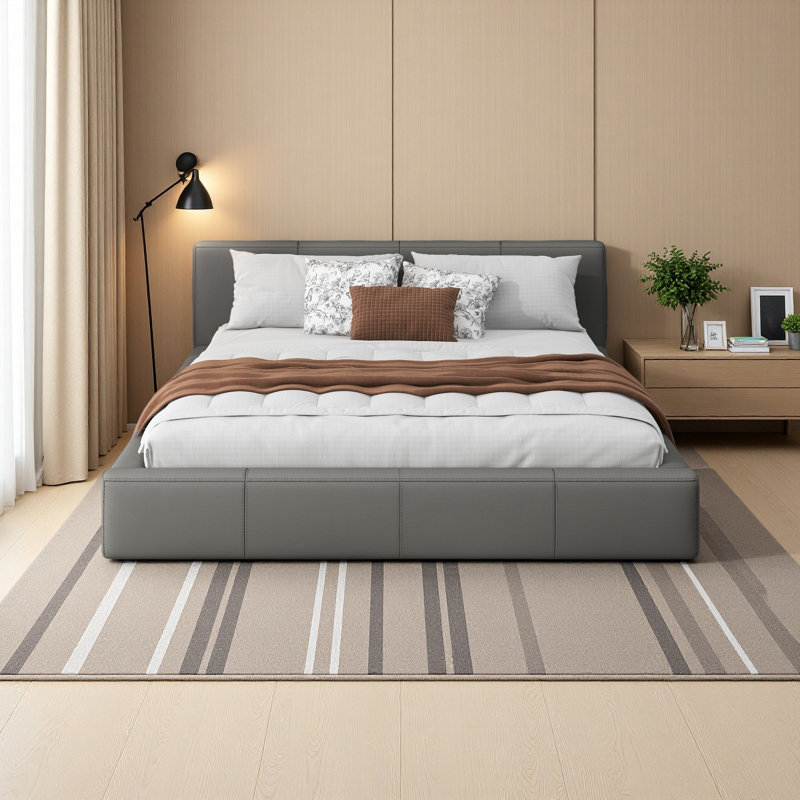 Stylish Upholstered Bed, Full