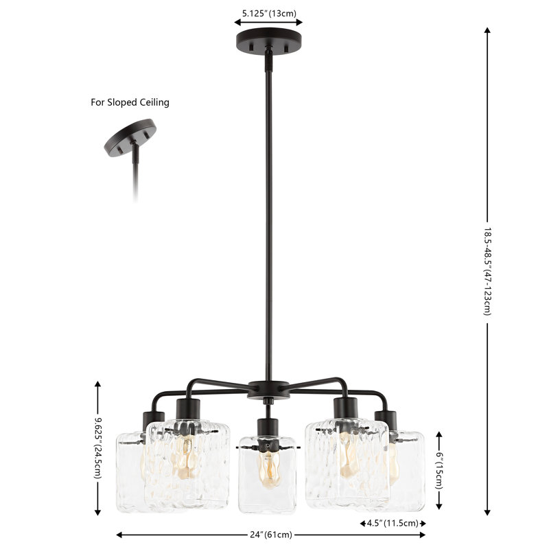 5 - Light Dimmable Chandelier