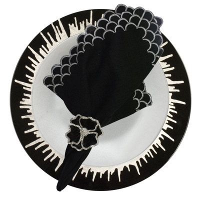 Splash On Black Lacquer Placemat