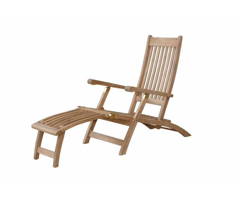 Tropicana Reclining Teak Chaise Lounge