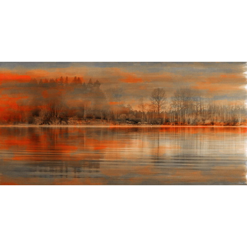 Serenity by Parvez Taj - Wrapped Canvas Painting, 30cm H x 61cm W