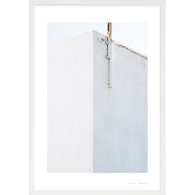 SV00207_White Fragments From Greece 1.1 By Svetlana Smirnova - Framed Wall Art