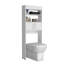 Au-dessus de l'armoire de toilette H 63 po, deux tablettes, porte double-151968469