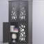 Armoire de rangement à 67 portes H 67,4 "à 4 portes en miroir, buffet avec tablettes réglables et armoire de cuisine-1087477274