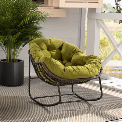 Chaise berçante en métal