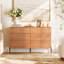 Ensemble de chambre à coucher 4 pièces, commode et table de chevet 6 tiroirs-1757010421