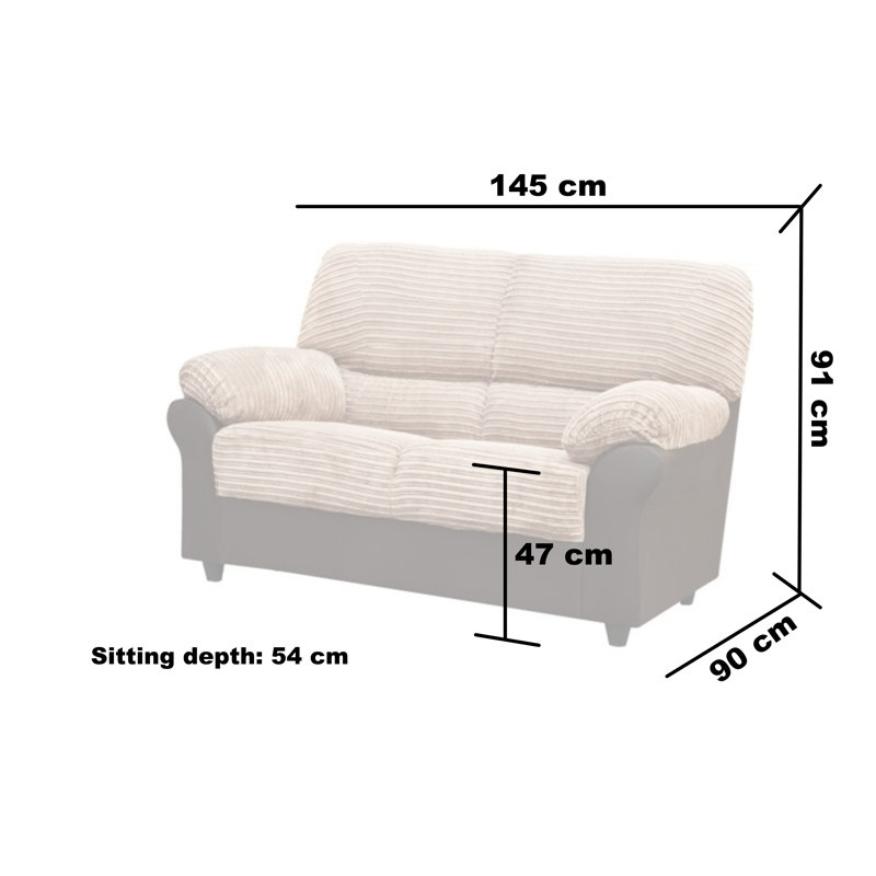 Candy Loveseat, Brown/Beige