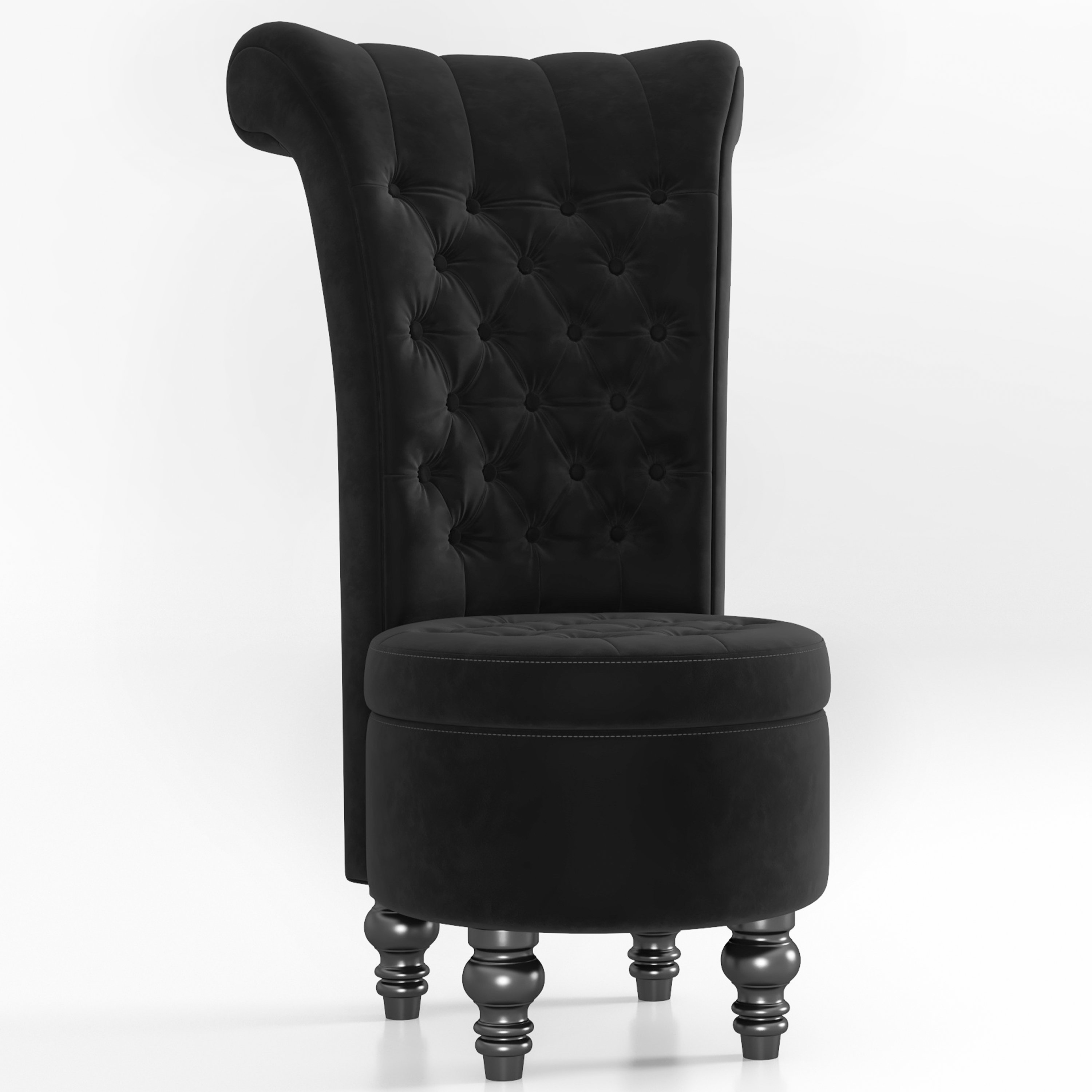 Willa Arlo™ Interiors Esther 26'' Wide Tufted Velvet Wingback Chair ...