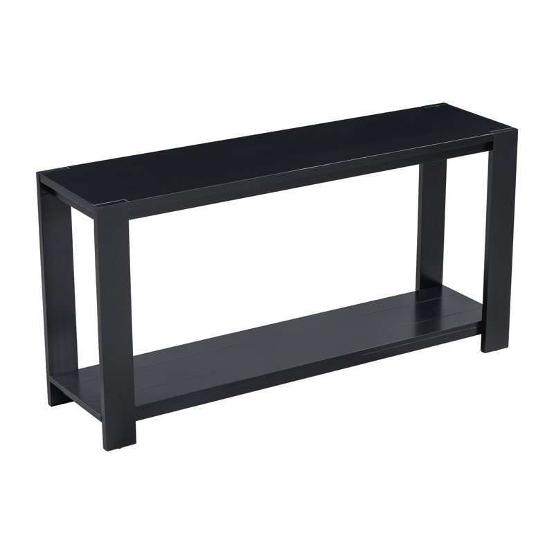 Minimalist Console Table with Bottom Shelf and Four Legs | Versatile Entryway, Hallway, Living Room, Foyer, Corridor Accent Table