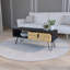 Table basse Magness, salon, noir / macadamia
