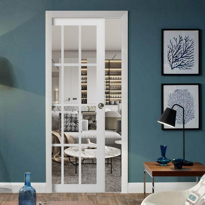 Porte blanche Felicia, 30 po x 84 po