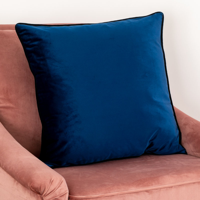 Aalivia Square Cushion Cover, Blue
