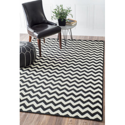 Tapis ivoire / noir Cunningham