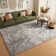 Light gray shag area rug