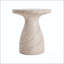 Table d'appoint en sablier Travertine MGO
