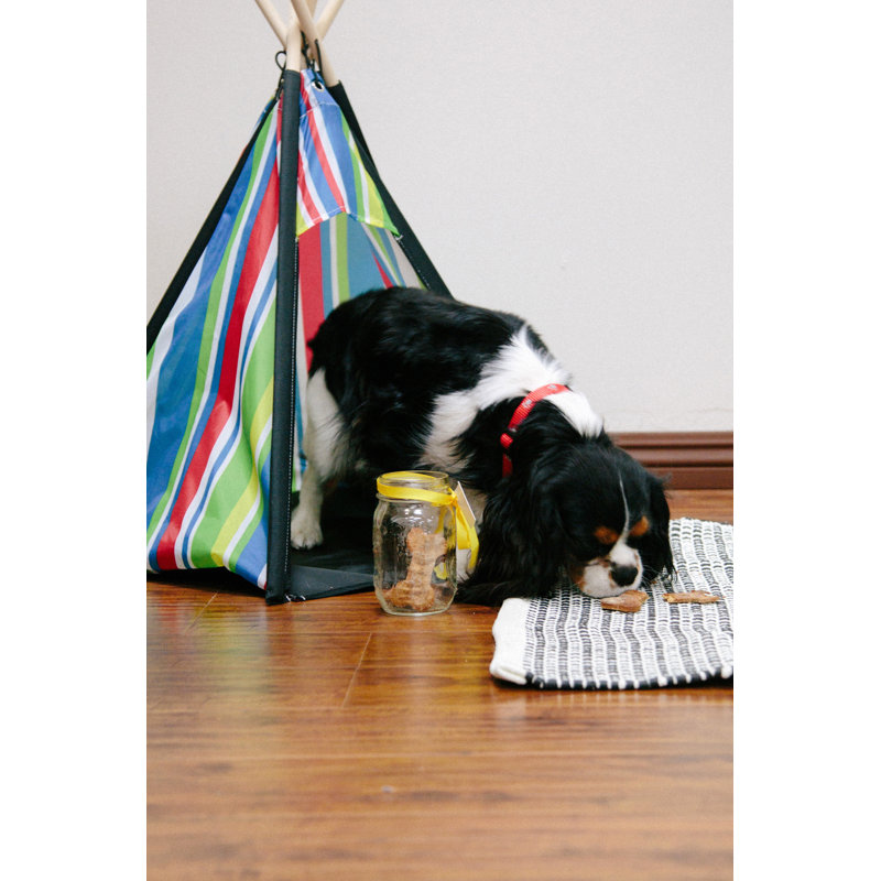 Striped Polyester Pet Bed