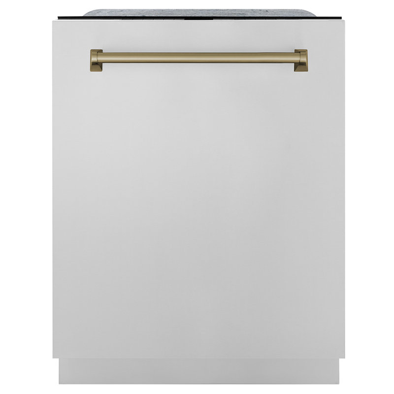 Zline Autograph Edition 24" 45 dBA Built-In Button Control Dishwasher, Bronze