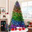 7.5FT Smart Pre-lit Green Christmas Tree with Programmable RGB Fairy Lights Multi-color Changing DIY App-controlled