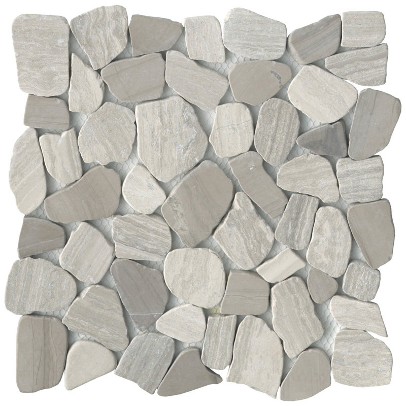 Cultura Beige 12 in. x 12 in. Honed Pebbles Floor and Wall Tile (10.0 sq. ft./Case), Autumn