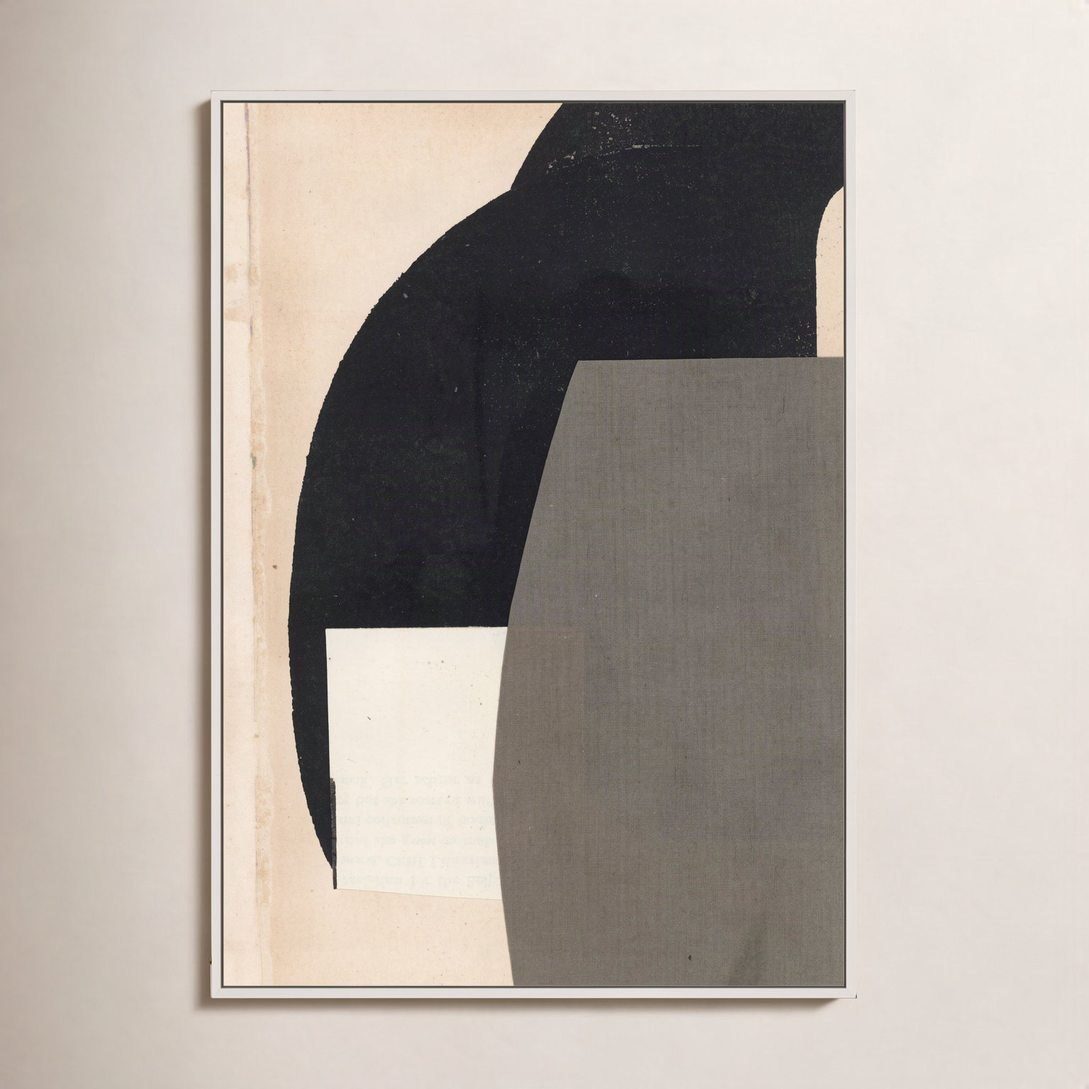 Reach Print by Driftway Studio, 38" H x 26.5" W, Framed Print Canvas without Mat, White