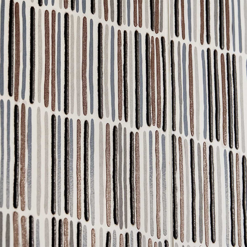 Setana 12x24 Textured Artisan Decor Porcelain Tile, White Artisan Decor