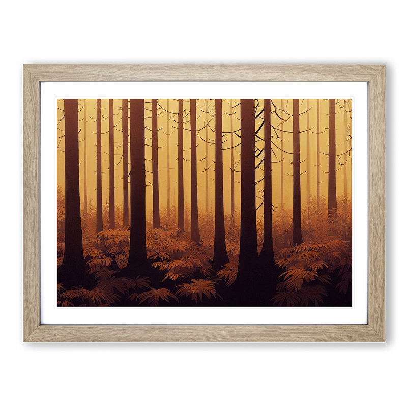 A Miraculous Forest - Framed Print, 25cm H x 34cm W x 2cm D, Oak Framed