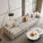 Modern Luxury 4-Seater Faux Leather Sofa With Black Metal Base