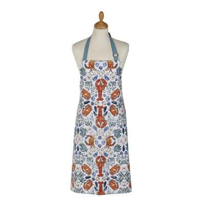 Shellfish Animal Print Cotton Bib Apron