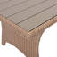 Ensemble de 6 chaises d'extérieur en osier de rotin pour patio, chaise, tabourets et table-881972358-881972352