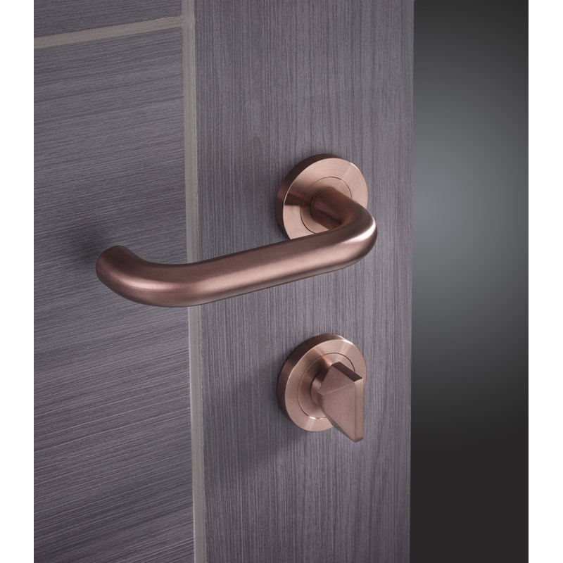 Maggiore Lock Door Handle, Bronze