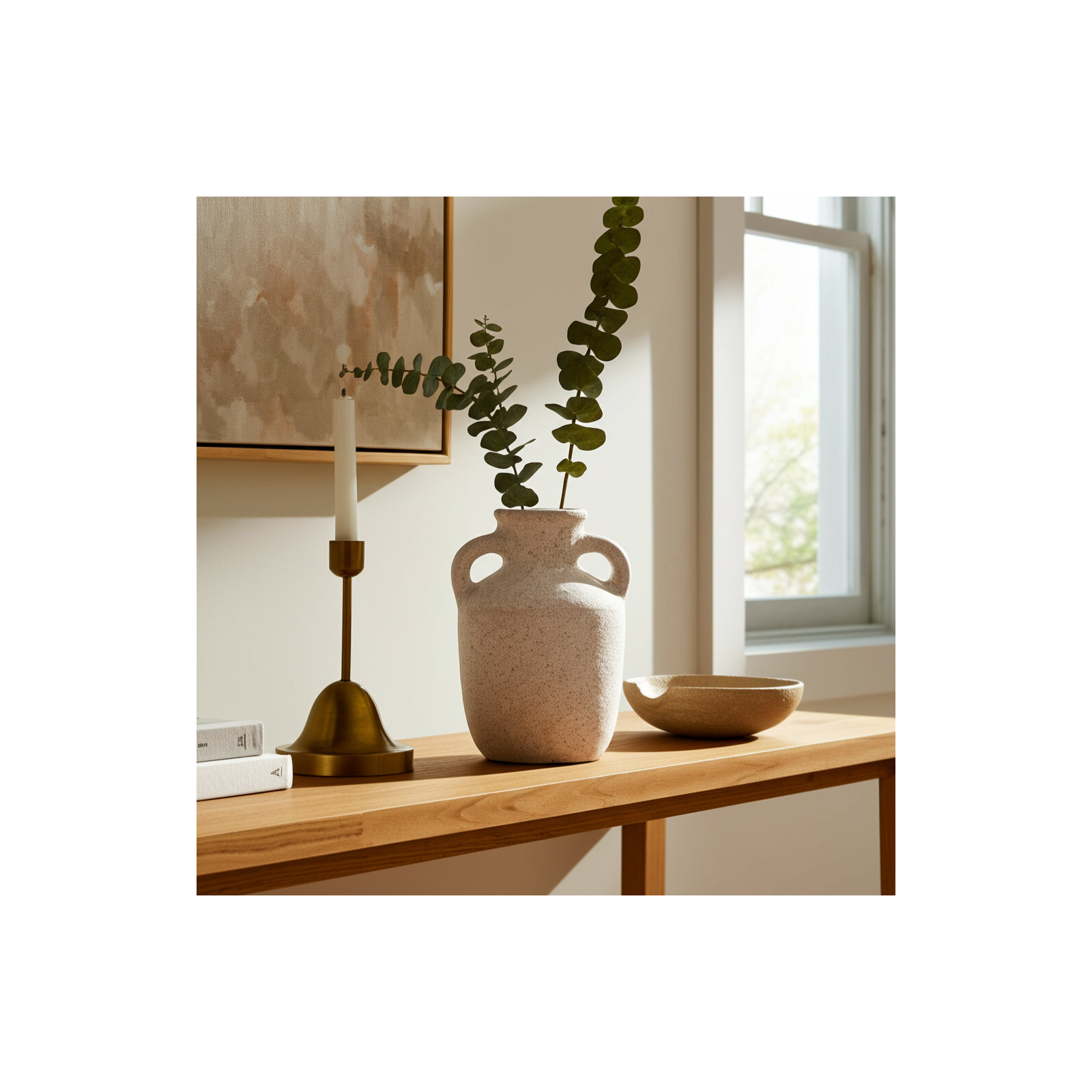 Everby 7'' Handmade Terracotta Table Vase