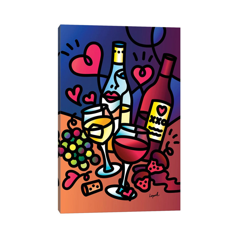 Wine Lover by Lisa Lopuck - Wrapped Canvas Print, 101.6 cm H x 66.04 cm W x 1.91 cm D