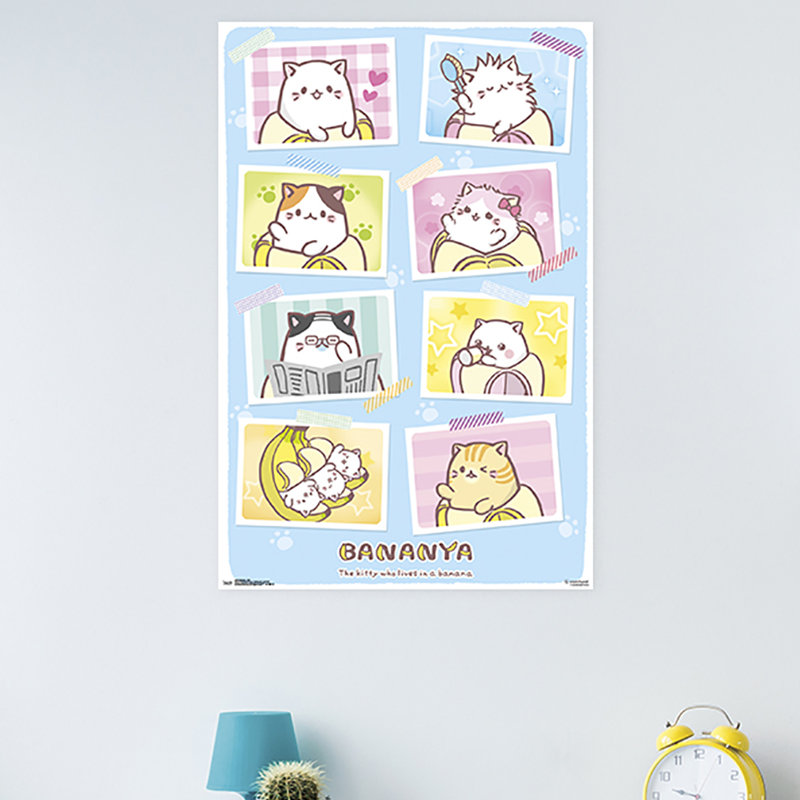 Bananya-impression sur papier grid