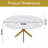 Extendable Round Dining Table with X-shaped base