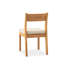 Chaise de patio en bois d'eucalyptus massif avec coussin (ensemble de 2)
