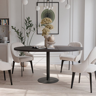 Extendable Round Dining Table