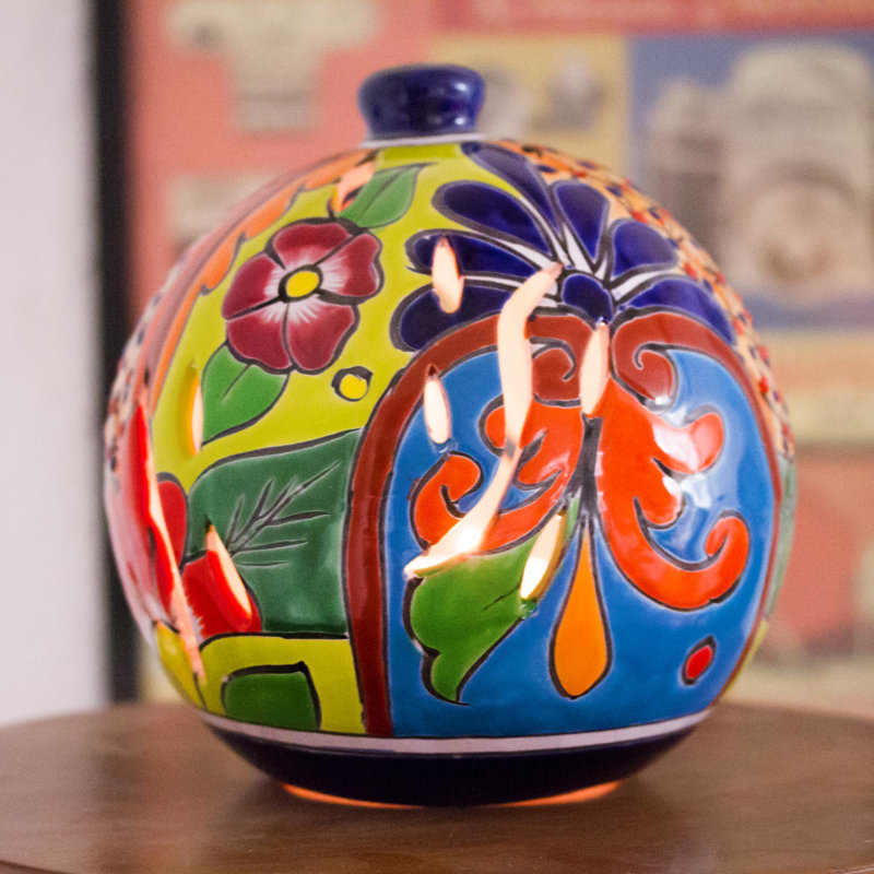 7.75'' H Ceramic Tabletop Lantern