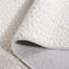 Tapis géométrique ivoire en polyester tissé à la machine-425251862