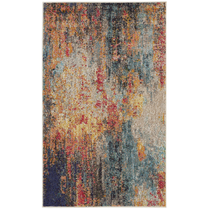 Dominic Abstract Indoor Rug, Rectangle 3' x 5'