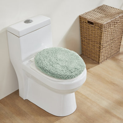 Couvercle de siège de toilette 100% coton touffeté à la machine 18 x 20 Malderen