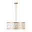 22" 5-Light Capiz Shell Drum Chandelier