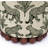 Leopard Print Fabric Round Ottoman