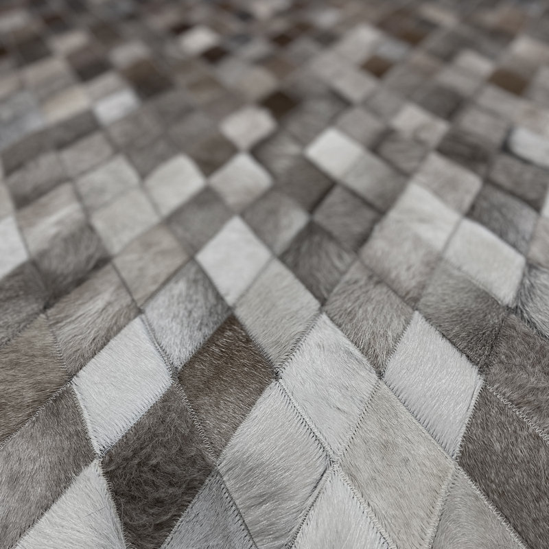 Tapis en similicuir / brun Demeter, Rectangle 5 pi x 8 pi