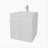 White Bathroom Vanity with two Doors-1504465296
